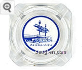 West Hill Lanes, Las Vegas, Nevada - Blue imprint Glass Ashtray
